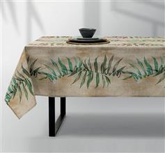 Lino Foresta Καρέ Τραπεζομάντηλο Εκρού-Πράσινο 80x80cm 6100000581