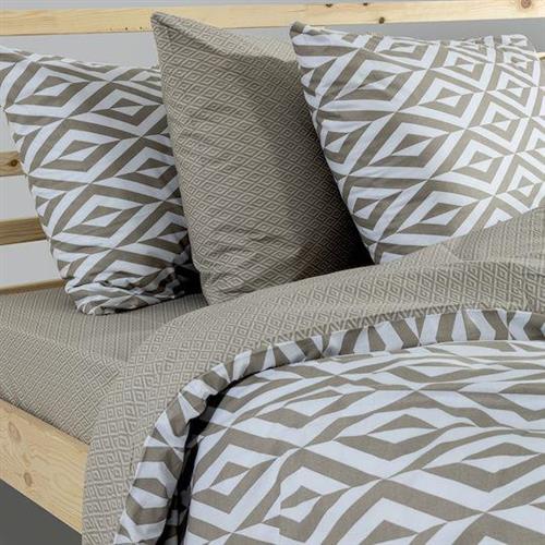 Lino Ikat Σετ Σεντόνια Μονά 170x260cm Μπεζ 3τμχ 1500005467