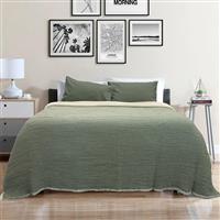 Lino Lasy Κουβέρτα Καλοκαιρινή Υπέρδιπλη 600gsm Khaki 230x240 1300001878