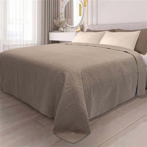 Lino Ligero Κουβερλί Υπέρδιπλο Microfiber Mocca 220x240cm 1100001807