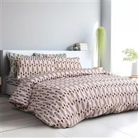 Lino Linear Σετ Σεντόνια Ημίδιπλα 170x260cm Brown 3τμχ 1500004877