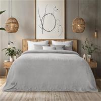 Lino Lofti Κουβέρτα Fleece Υπέρδιπλη 220x240cm Ασημί 1300002041