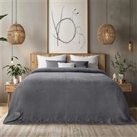 Lino Lofti Κουβέρτα Fleece Υπέρδιπλη 220x240cm Γκρι 1300002043