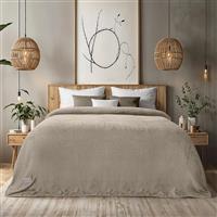 Lino Lofti Κουβέρτα Fleece Υπέρδιπλη 220x240cm Taupe 1300002042
