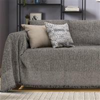 Lino Malta Ριχτάρι Διθέσιου Καναπέ 180x250cm Γκρι 3000004274