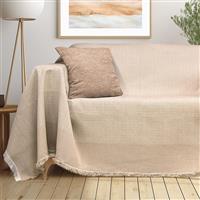 Lino Mirages Ριχτάρι Διθέσιου Καναπέ 180x250cm Beige 3000004442