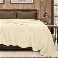 Lino Napnest Κουβέρτα Fleece Υπέρδιπλη 220x240cm Εκρού 1300002073