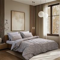 Lino Naptik Σετ Σεντόνια Υπέρδιπλα 240x265cm Taupe 4τμχ 1500005428
