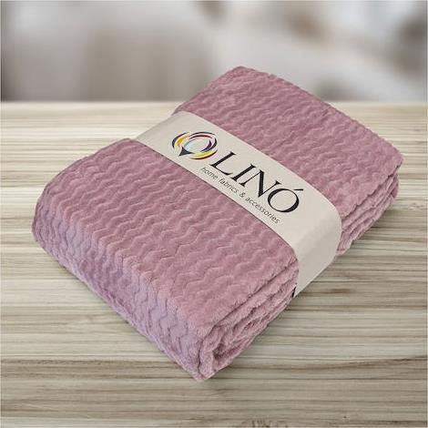 Lino Pelusa Κουβέρτα Fleece Μονή 160x220cm Dark Pink 1300001851
