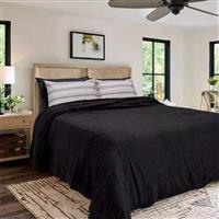 Lino Pelusa Κουβέρτα Fleece Υπέρδιπλη 220x240cm Black 1300001860