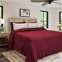 Lino Pelusa Κουβέρτα Fleece Υπέρδιπλη 220x240cm Bordeaux 1300001863