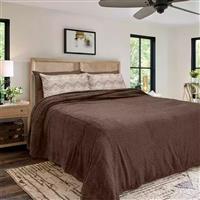 Lino Pelusa Κουβέρτα Fleece Υπέρδιπλη 220x240cm Brown 1300001857