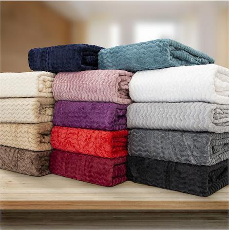 Lino Pelusa Κουβέρτα Fleece Υπέρδιπλη 220x240cm Dark Grey 1300001859