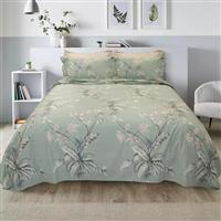 Lino Primrose Σετ Σεντόνια Υπέρδιπλα 240x260cm Πράσινο 4τμχ 1500005237