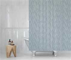 Lino Rain Κουρτίνα Μπάνιου Υφασμάτινη 180x200cm Grey