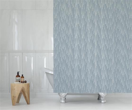 Lino Rain Κουρτίνα Μπάνιου Υφασμάτινη 180x200cm Grey