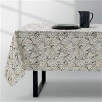 Lino Rana Καρέ Τραπεζομάντηλο Εκρού-Γκρι 80x80cm 6100000584