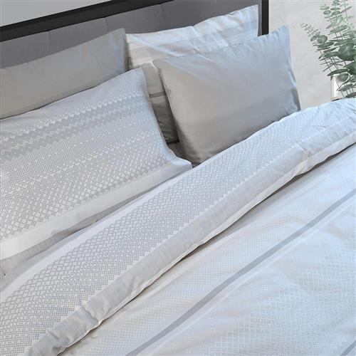 Lino Ripes Κουβερλί Υπέρδιπλο Βαμβακερό Taupe 220x240cm