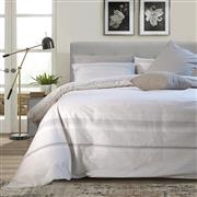 Lino Ripes Κουβερλί Υπέρδιπλο Βαμβακερό Taupe 220x240cm