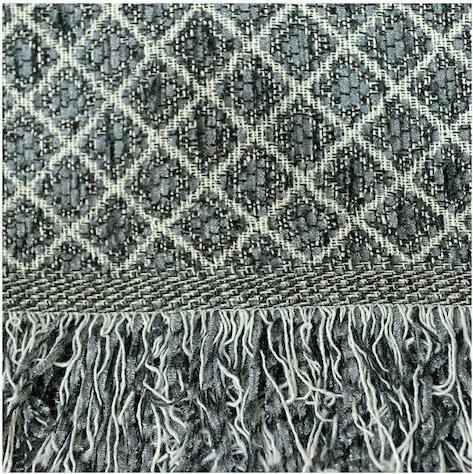 Lino Ριχτάρι Πολυθρόνας Sura 180x180cm Σκούρο Γκρι