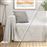 Lino Saphire Ριχτάρι Πολυθρόνας Δύο Όψεων 180x180cm LGrey 3000004424