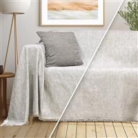 Lino Saphire Ριχτάρι Πολυθρόνας Δύο Όψεων 180x180cm LGrey 3000004424