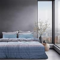 Lino Serica Σετ Σεντόνια Υπέρδιπλα με Λάστιχο 170x200+32cm Πετρόλ 4τμχ 1500005452
