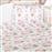 Lino Σετ Βρεφικά Σεντόνια Κούνιας Βαμβακερά Fly Rabit Ροζ 3τμχ 120x170cm