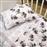 Lino Σετ Βρεφικά Σεντόνια Κούνιας Βαμβακερά Panda Bear Ροζ 3τμχ 120x170cm