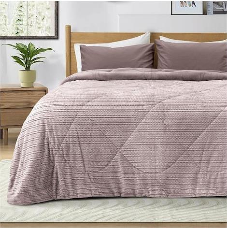 Lino Stacy Κουβερτοπάπλωμα Μονό 160x220cm Lilac 1200001638