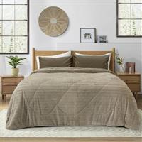 Lino Stacy Κουβερτοπάπλωμα Μονό 160x220cm Taupe 1200001634