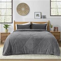 Lino Stacy Κουβερτοπάπλωμα Υπέρδιπλο 220x240cm Grey 1200001631