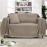 Lino Valio Ριχτάρι Τριθέσιου Καναπέ 180x300cm Taupe 3000004131