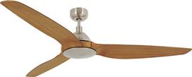 Lucci Air Airfusion Type A Brushed Chrome/Teak 80211010