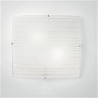 Luce Celine Κλασική Γυάλινη Πλαφονιέρα Οροφής με Ντουί E27 σε Λευκό χρώμα 30cm I-CELINE-PL30