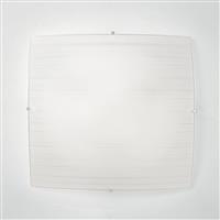 Luce Celine Κλασική Γυάλινη Πλαφονιέρα Οροφής με Ντουί E27 σε Λευκό χρώμα 40cm I-CELINE-PL40