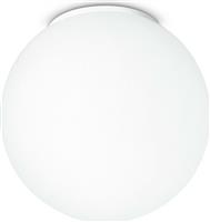 Luce City Μοντέρνα Γυάλινη Πλαφονιέρα Οροφής με Ντουί E14 σε Λευκό χρώμα I-LAMPD/PL30 BCO