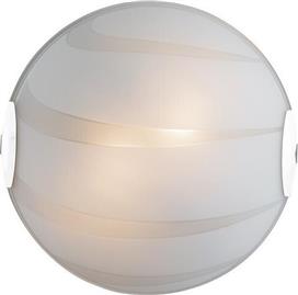 Luce Cri Μοντέρνα Γυάλινη Πλαφονιέρα Οροφής με Ντουί E27 σε Λευκό χρώμα 30cm I-CRI-PL30