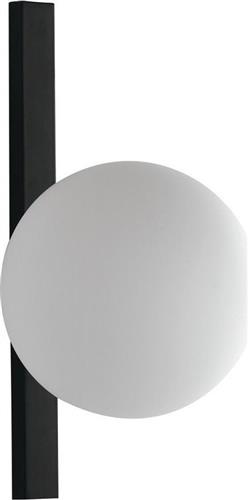 Luce Enoire Μοντέρνο Φωτιστικό Τοίχου με Ντουί E14 σε Μαύρο Χρώμα Απλίκα Μονόφωτο Πλάτους 16.5cm I-ENOIRE-AP1