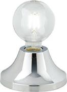 Luce Επιτραπέζιο Διακοσμητικό Φωτιστικό με Ντουί E27 Χρώμιο σε Ασημί Χρώμα I-VESEVUS-L CR