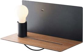 Luce Flash Μοντέρνο Φωτιστικό Τοίχου με Ντουί E27 σε Μαύρο Χρώμα Πλάτους 33cm I-FLASH-AP NER