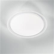 Luce Frozen Κλασική Πλαστική Πλαφονιέρα Οροφής με Ενσωματωμένο LED σε Λευκό χρώμα 58cm I-FROZEN-PL60