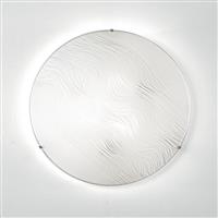 Luce Kardio Κλασική Γυάλινη Πλαφονιέρα Οροφής με Ντουί E27 σε Λευκό χρώμα 40cm I-KARDIO-PL40