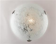 Luce Κλασική Γυάλινη Πλαφονιέρα Οροφής με Ντουί E27 Διάφανη 40cm 41/01312