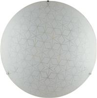 Luce Κλασική Γυάλινη Πλαφονιέρα Οροφής με Ντουί E27 σε Λευκό χρώμα 40cm I-ESAGRAM-PL40