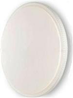 Luce Κλασική Πλαστική Πλαφονιέρα Οροφής με Ενσωματωμένο LED σε Λευκό χρώμα 29.5cm I-PIXEL-R30