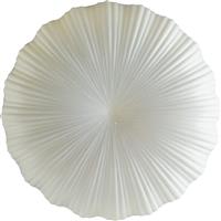 Luce Κλασική Πλαστική Πλαφονιέρα Οροφής με Ενσωματωμένο LED σε Λευκό χρώμα 50.5cm I-SPRING-PL50-INT