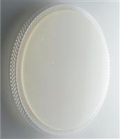 Luce Κλασική Πλαστική Πλαφονιέρα Οροφής με Ενσωματωμένο LED σε Λευκό χρώμα 76.5cm I-PIXEL-R77-INT