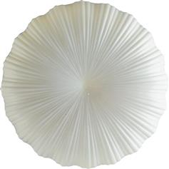 Luce Κλασική Πλαστική Πλαφονιέρα Οροφής με Ενσωματωμένο LED σε Λευκό χρώμα 76cm I-SPRING-PL80-INT