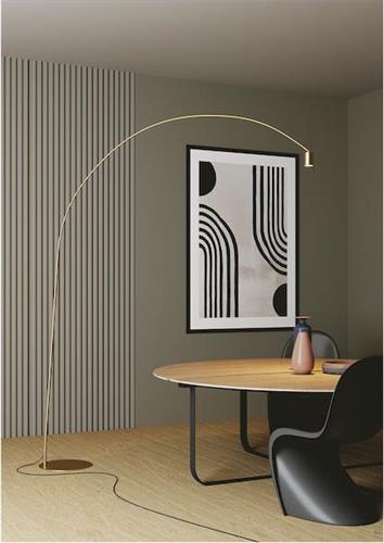 Luce Κλασικό Φωτιστικό Δαπέδου Υ224xΜ185cm με Ντουί για Λαμπτήρα GU10 σε Χρυσό Χρώμα I-MAISON-PT-ORO